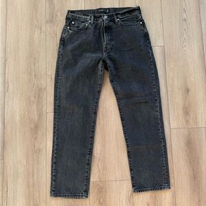 Abercrombie & Fitch Men's Dark Gray 90s loose Jeans